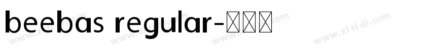 beebas regular字体转换